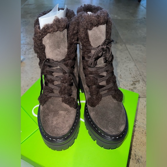 NIB- Sam Edelman Kyler suede mocha boots - Picture 2 of 6